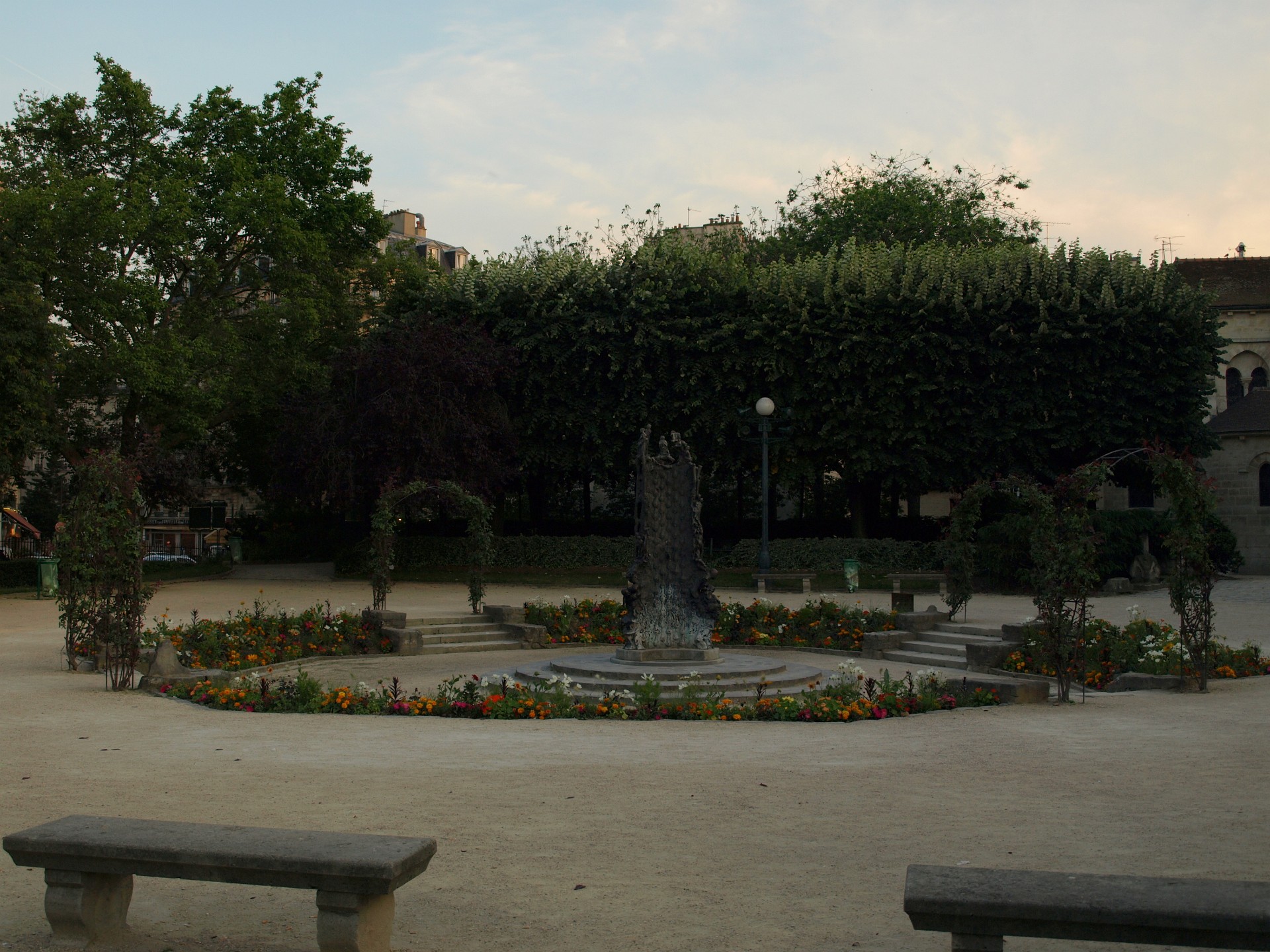 Gardens Around the St. Germain Church. Germain Churche